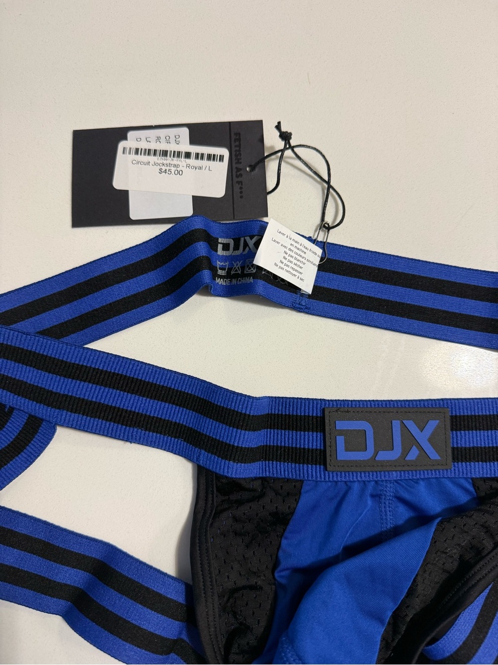 Royal Blue & Black Men's Jockstrap